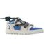 Mens Floating Arrow Suede Trainers White Silver Off White-4
