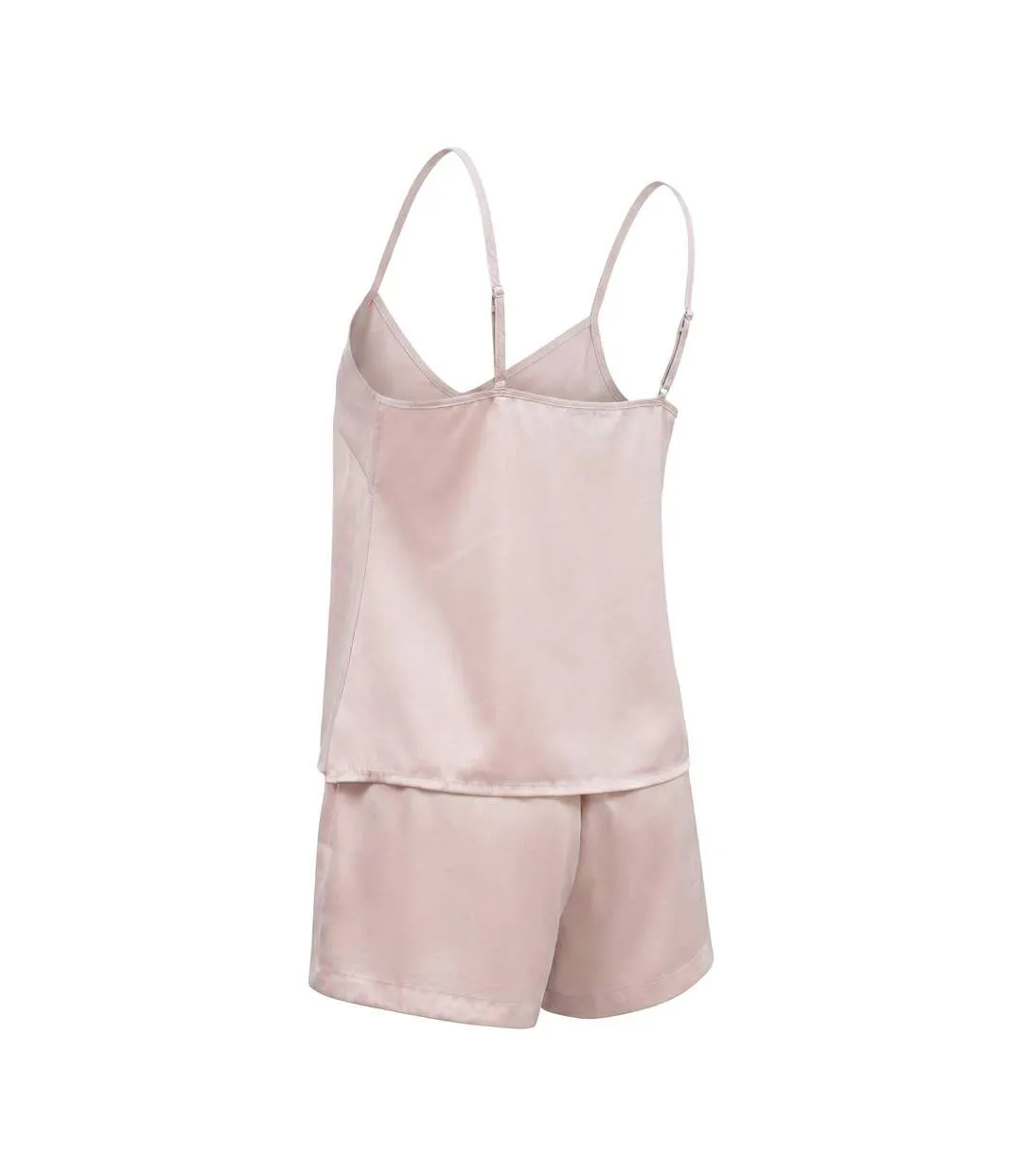 OZABI Pack 2 Pyjamas Courts Femme, Débardeur Satiné et Short 2 Poches-5
