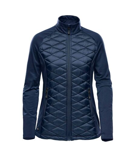 Womens/ladies Boulder Thermal Padded Jacket Indigo Blue Stormtech