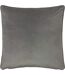 Opulence velveteen cushion cover 55cm x 55cm steel grey Evans Lichfield