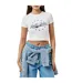 T-shirt Motif/style Logo Femme Blanc Pur Guess-4