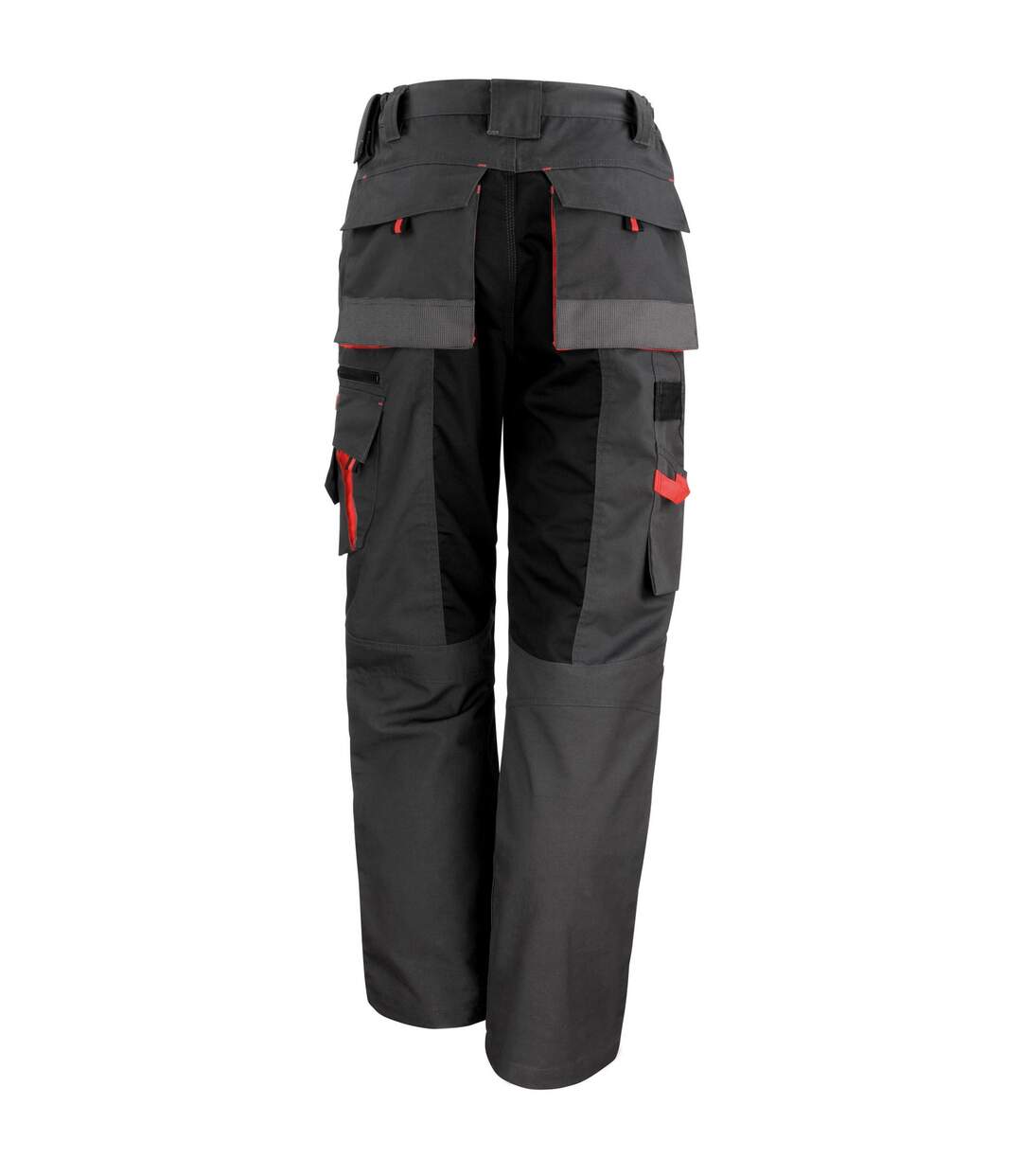 Unisex adult technical work trousers grey/black WORK-GUARD by Result-2