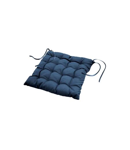 Galette de Chaise Matelassée Essentiel 40x40cm Bleu Marine