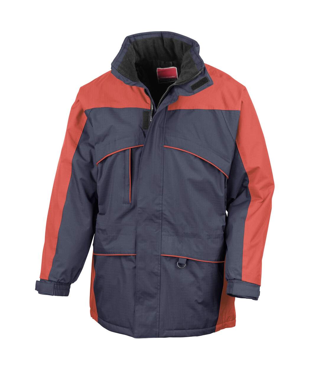 Mens seneca hi activity waterproof jacket navy/red Result-1