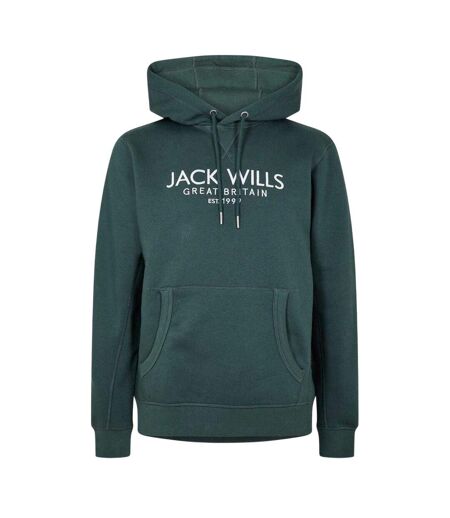 Mens Batsford Logo Hoodie Pine Jack Wills