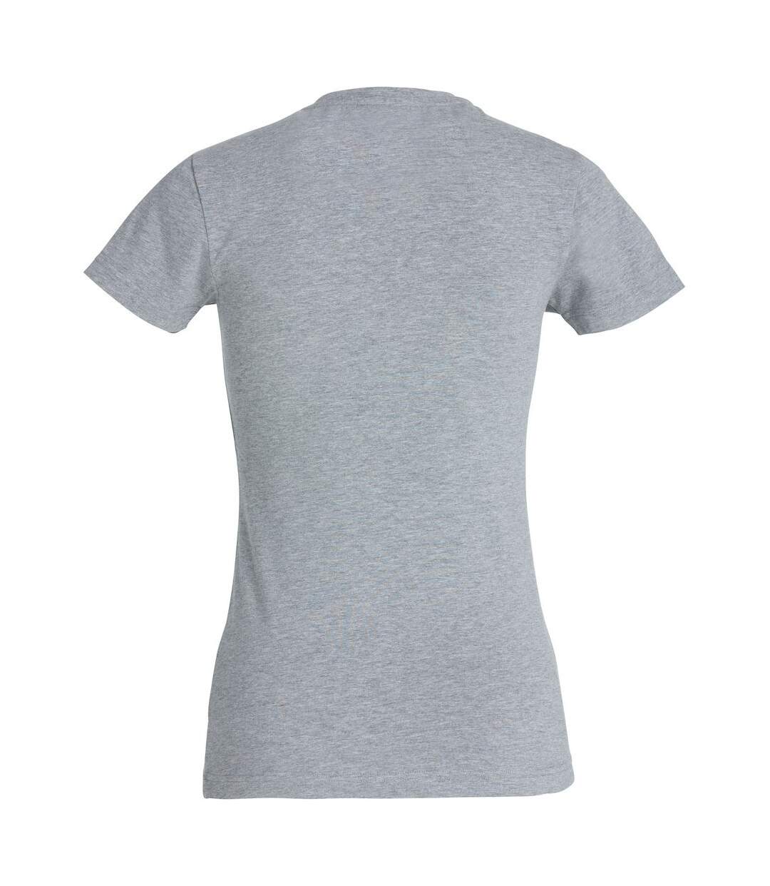 Polo premium femme gris chiné Clique