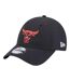 Mens 9forty Chicago Bulls Baseball Cap Black New Era-1