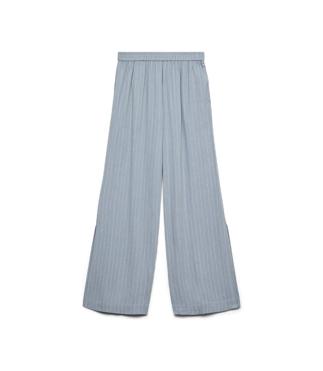 Pantalon bleu femme vero moda awryder-1
