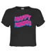 Womens/ladies Wave Logo Happy Mondays Crop Top Charcoal Amplified-1
