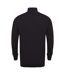 Henbury Mens 1/4 Zip Long Sleeve Jumper (Black) - UTRW5289
