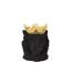 Cache-Pot Design Lion Couronne 39cm Noir-3