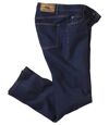 Blauwe washed regular stretch jeans  Atlas For Men