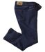 Men's Dark Blue Stretch Jeans - Regular Fit