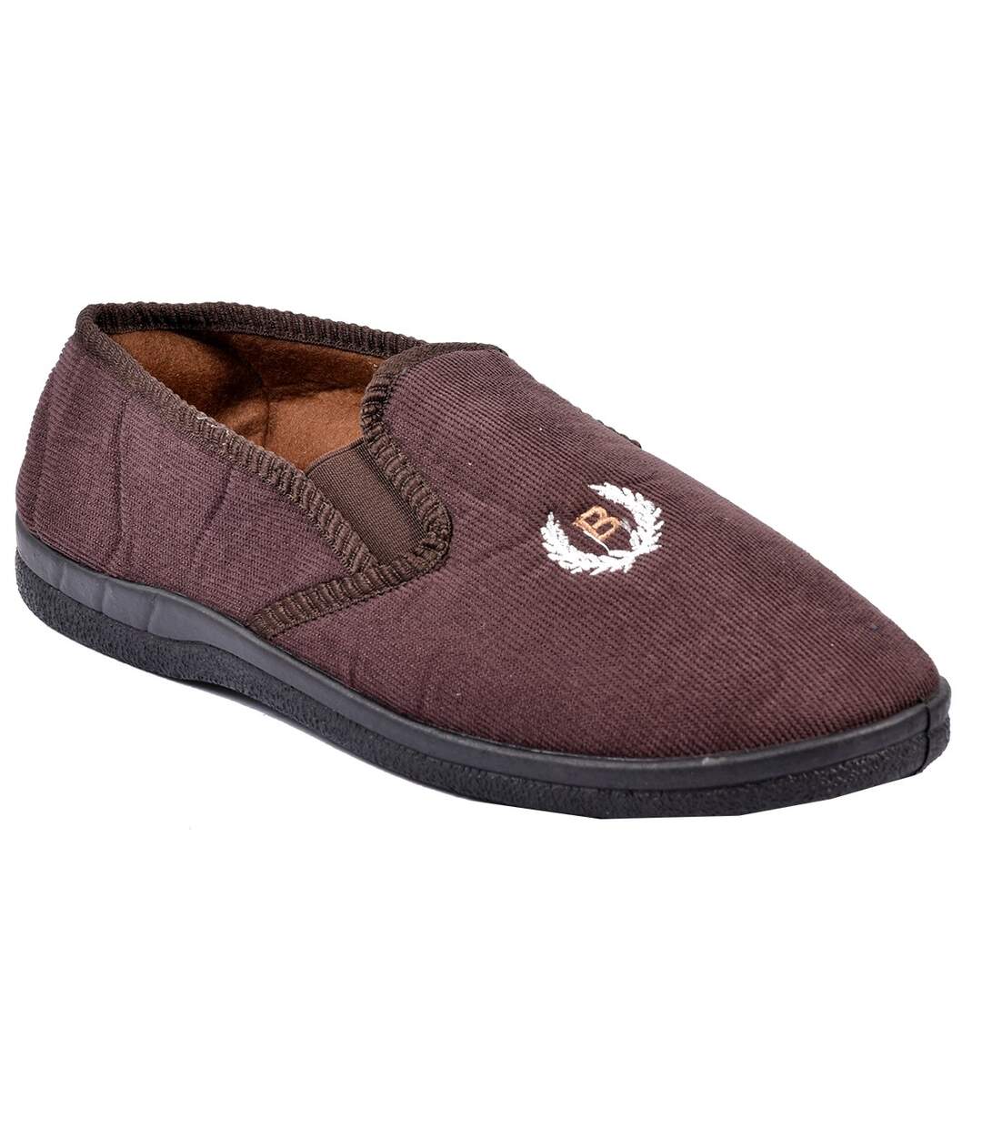 CHARENTAISE Homme Pantoufle PREMIUM MU7288 MARRON