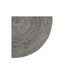 Tapis Déco Tressé Café 120cm Noir-3
