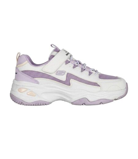 Baskets D´lites 4.0 Femme Blanc Lavande Skechers