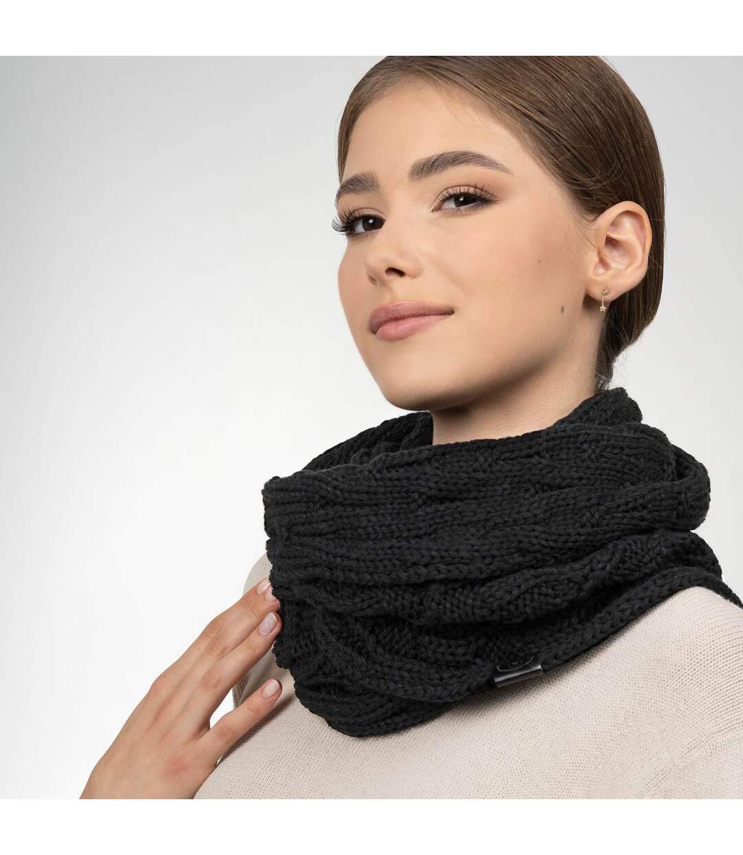 Ensemble Snood Bonnet Maribel  - Fabriqué en UE-4