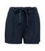 Native Spirit Womens/Ladies Tencel Faded Washed Shorts (Navy)