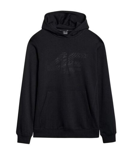Sweat À Capuche Style Logo M1585 Homme Noir 4F