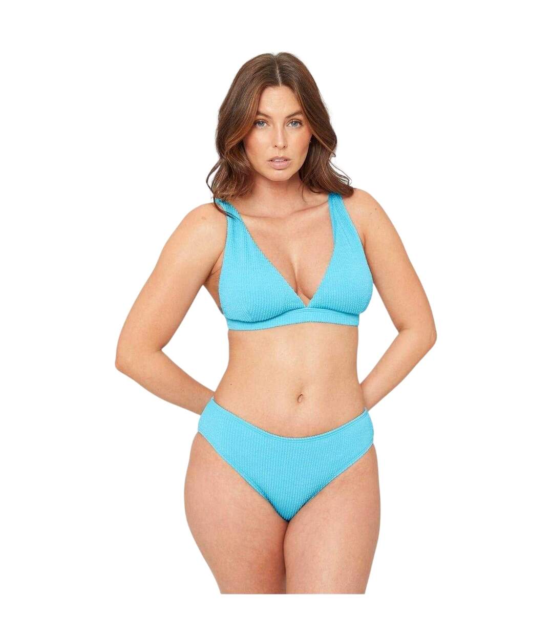 Bas De Maillot De Bain Motif/style Texturé Femme Turquoise Pâle Be You-2