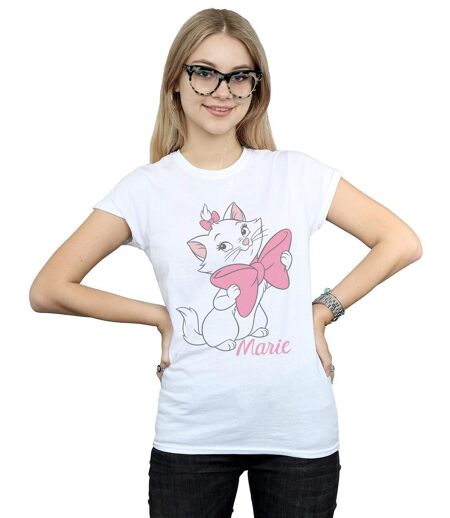 Disney - T-shirt ARISTOCATS MARIE BOW - Femme (Blanc) - UTBI16231