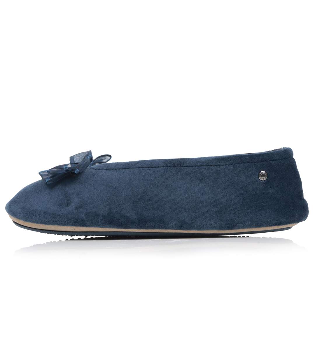 Isotoner Chaussons Ballerines femme semelle intérieure moelleuse et confortable-4