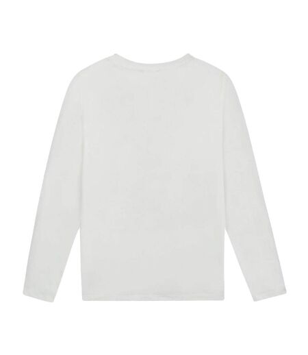 T-Shirt manches longues blanc femme tbs lugdotee