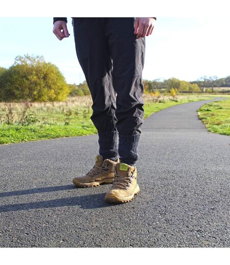 Mens 12 Pack Ribbed Alpaca Boot Socks