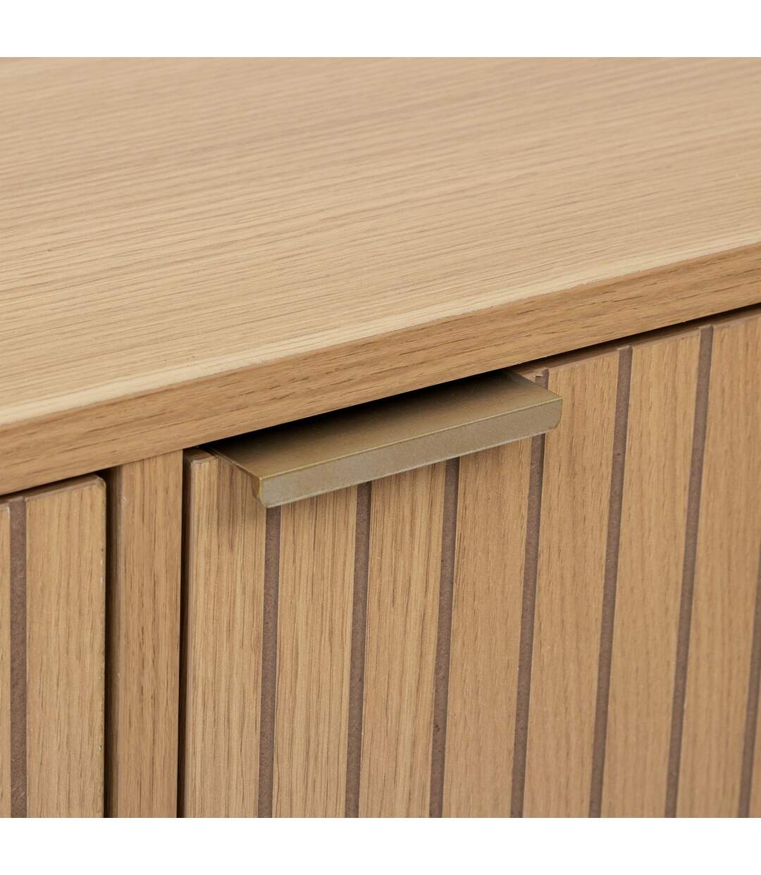 Buffet bas 3 portes en bois TASSO - Beige-5