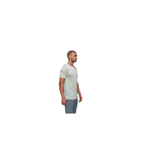 Mens Logo Wool T-shirt Silver Sage Mammut