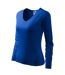 T-shirt Manches Longues Elegance Femme Bleu Roi Malfini-3