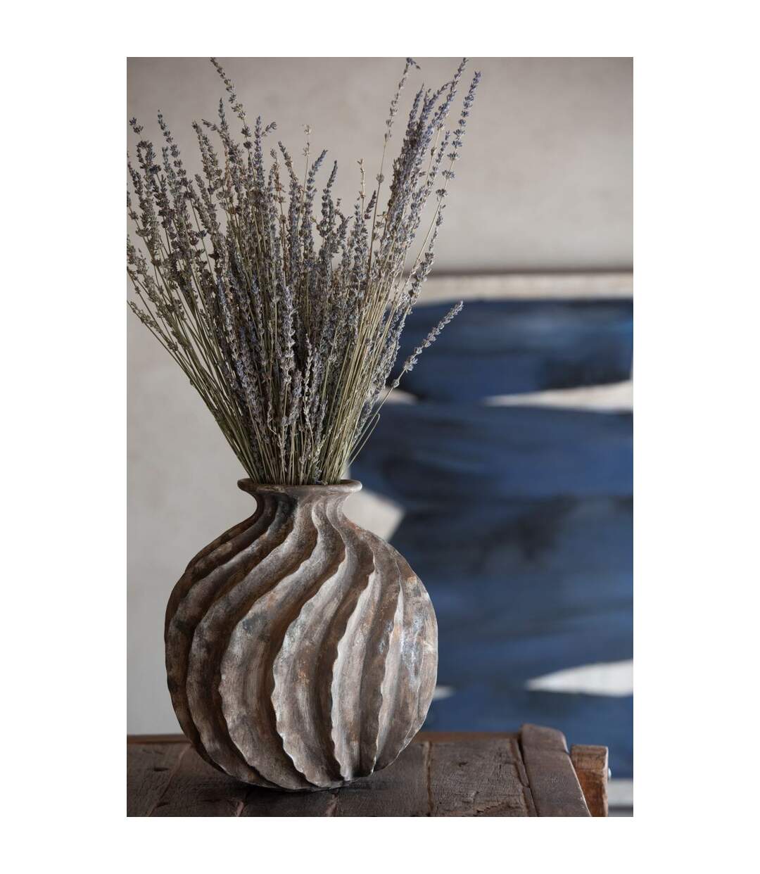 Vase Ballon en Résine Antique 34cm Multicolore-3