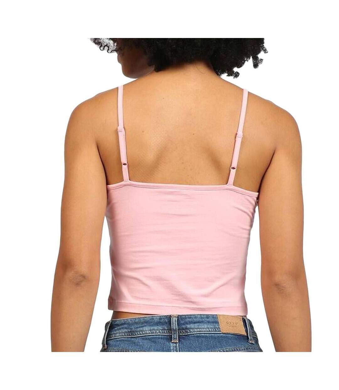 x 2 débardeurs blanc/rose femme tommy hilfiger essential - l-3