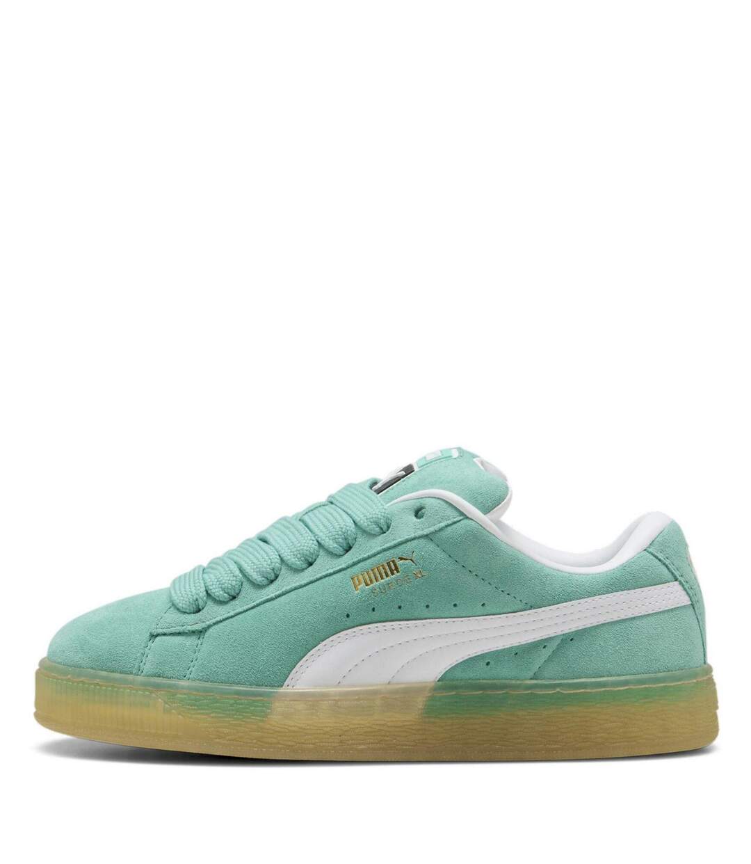 Mens Xl Suede Trainers Aqua White Puma-2