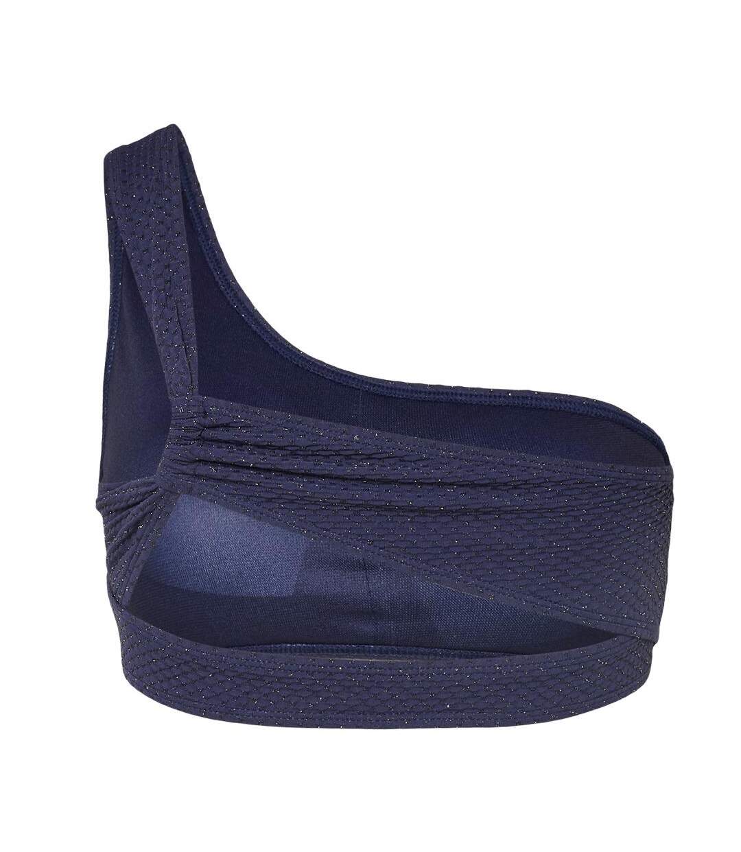 Haut de bain marine femme pieces drape lurex-2