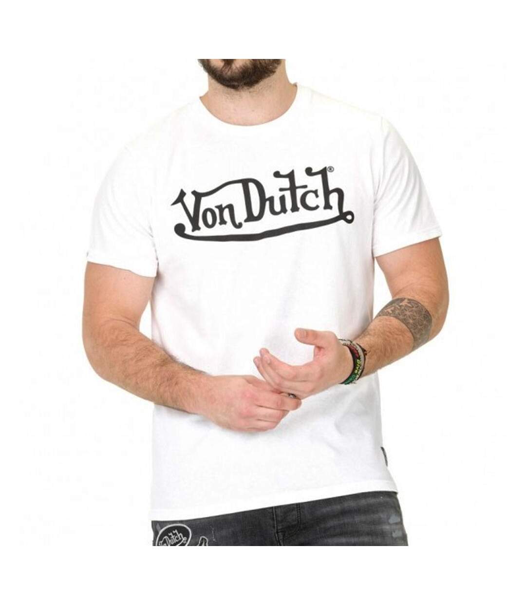 T-shirt Blanc Homme Von Dutch 945870 - L-1