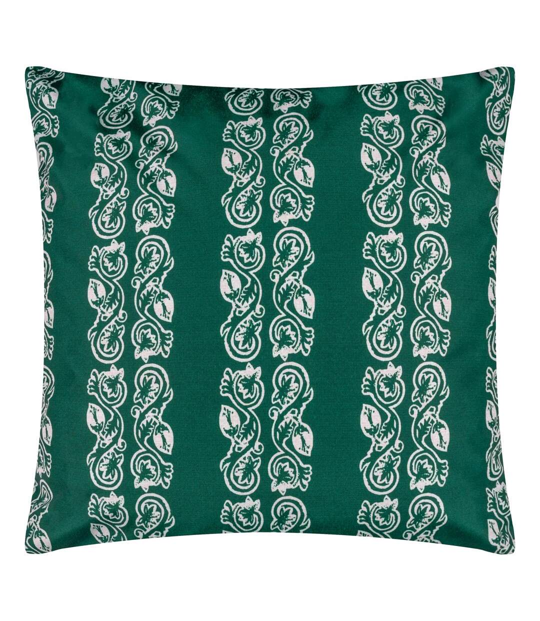 Kalindi stripe outdoor cushion cover 55cm x 55cm teal Paoletti-1