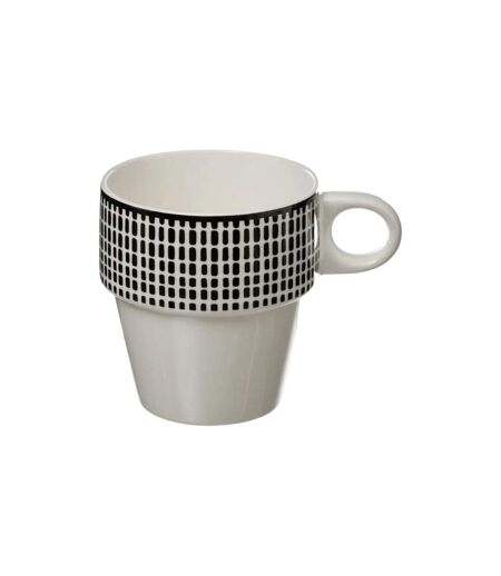 Lot de 4 Mugs sur Rack Bohemia 26cl Blanc