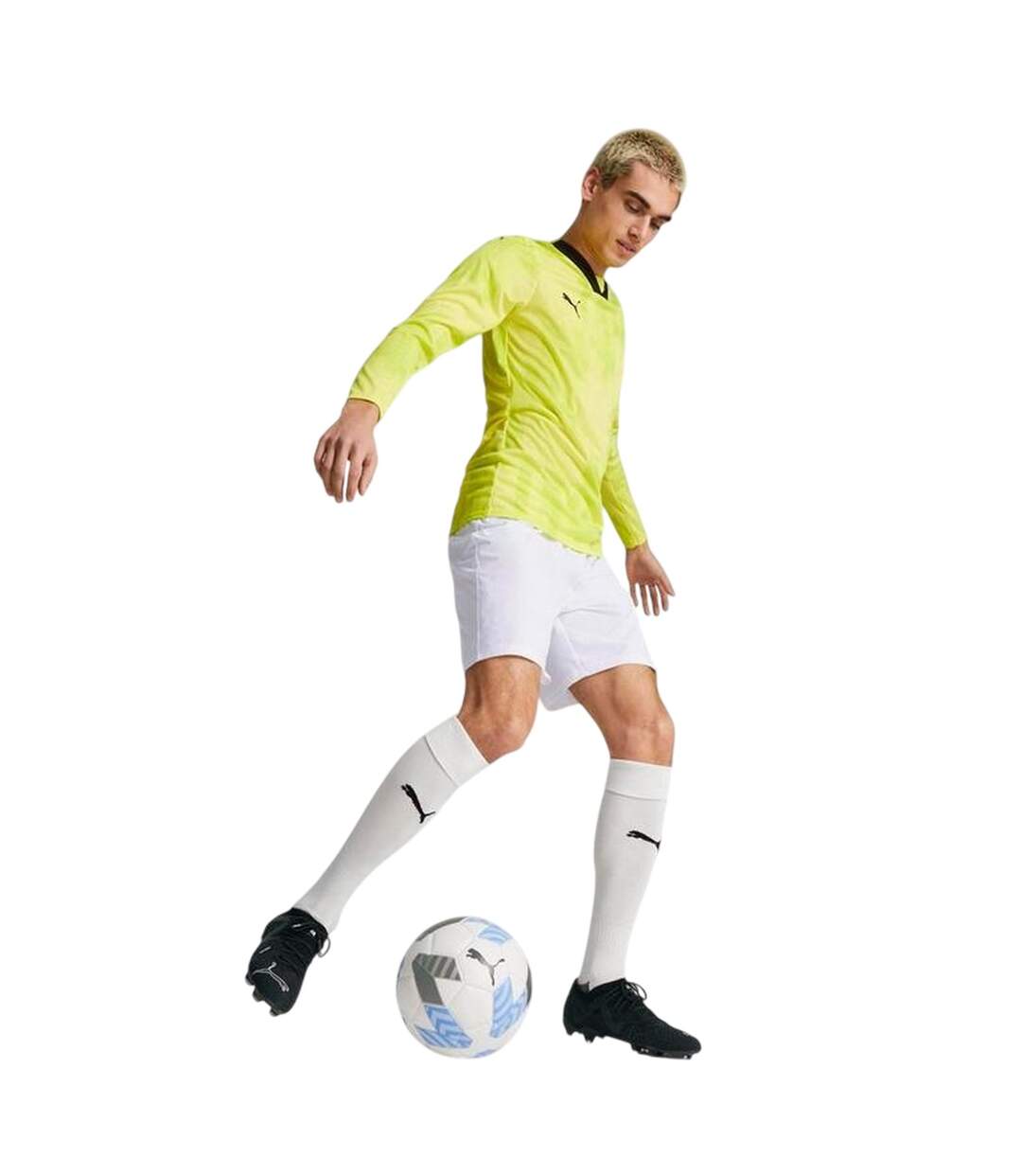 Mens Teamtarget Long-sleeved Goalkeeper Jersey Yellow Puma-1