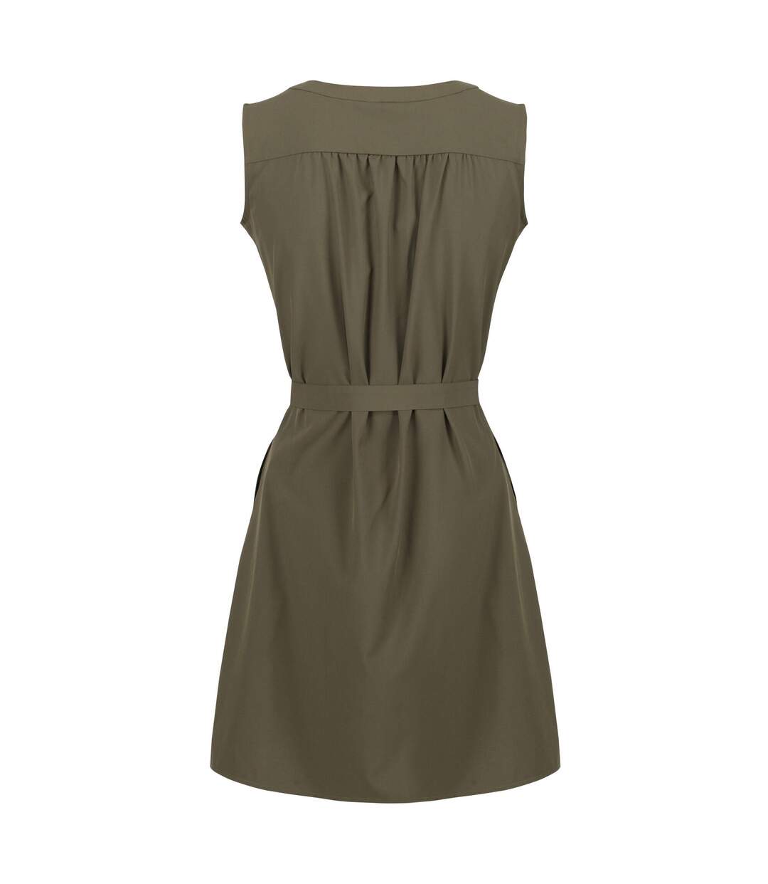 Robe Chemisier Highton Femme Vert Kaki Sombre Regatta-3