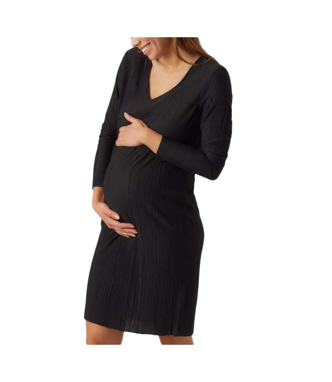 Robe Noir Femme Vero Moda Maternity Cira - L-1