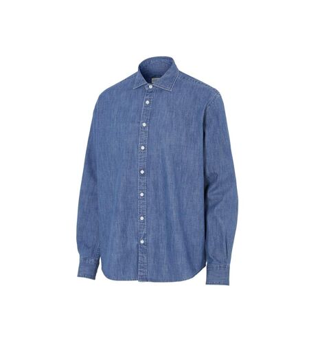 Mens Denim Slim Shirt Blue Cottover