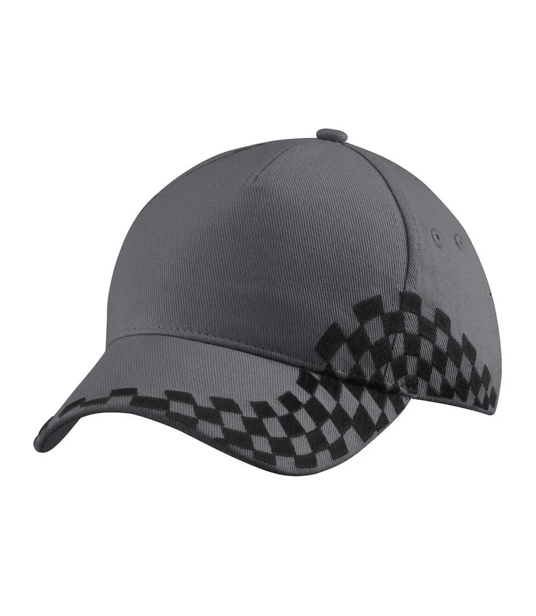 Casquette Grand Prix Gris Foncé Beechfield-1