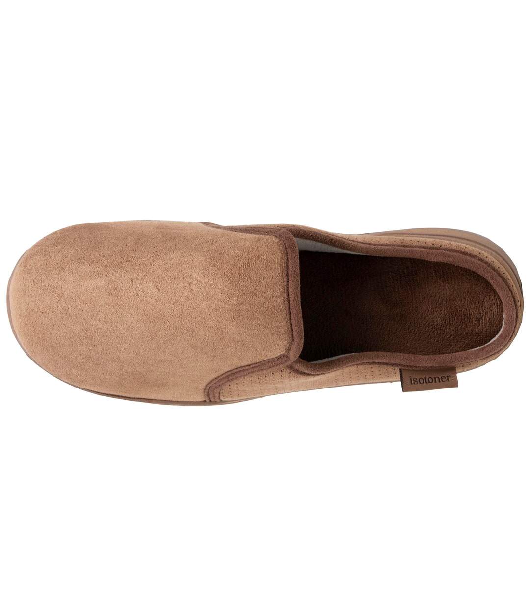 Isotoner Chaussons Mules homme suédine, semelle sport légère et resistante-2