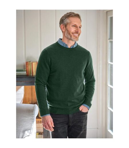 Pull Motif/style Uni Homme Forêt Foncé WoolOvers