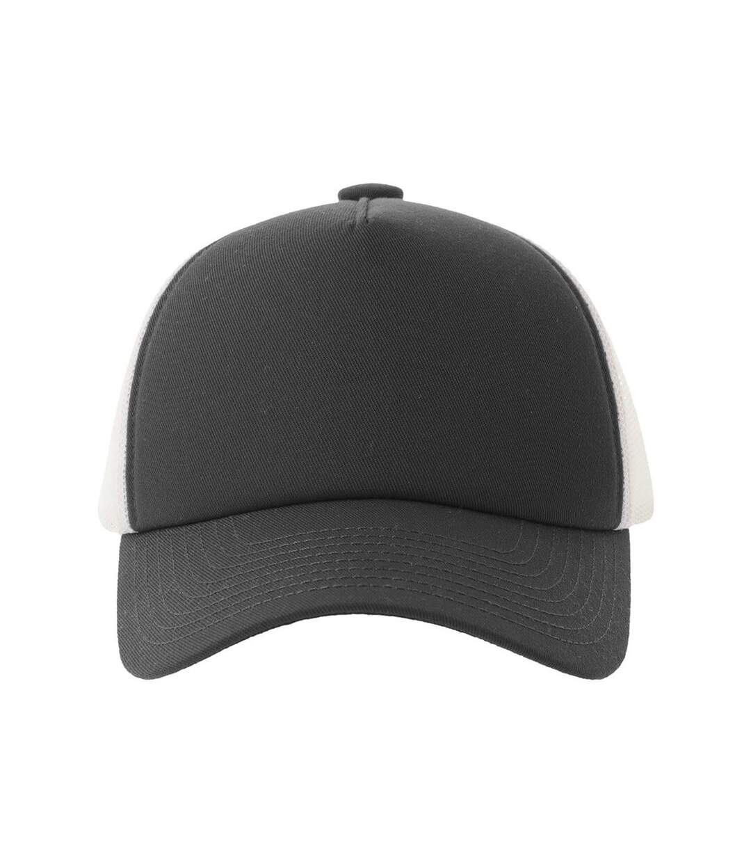 Casquette Trucker Motif/style 5 Panneaux Record-s Adulte Gris Foncé Atlantis Headwear-3