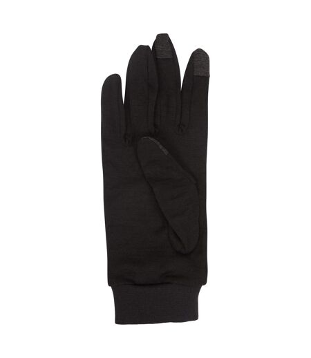 Womens/ladies silk gloves black Mountain Warehouse