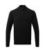 Asquith & Fox Mens Cotton Blend Zip Sweatshirt (Black)