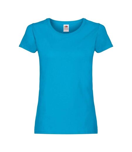 Fruit Of The Loom Womens/Ladies Short Sleeve Lady-Fit Original T-Shirt (Azure Blue) - UTRW4724