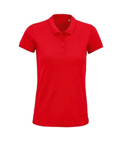 SOLS Womens/Ladies Planet Organic Polo Shirt (Red) - UTPC4840